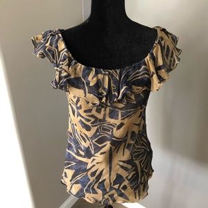 Ralph Lauren - Ruffled neck line blouse/tank
